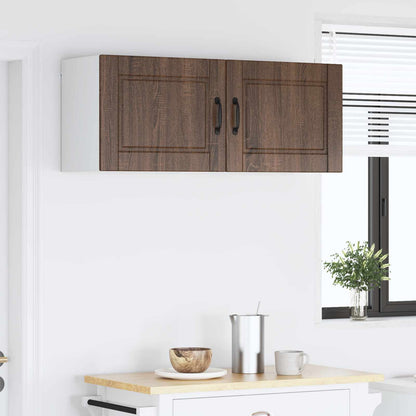 vidaXL Küchenschrank mit Tür 2 pcs Braun Eichen-Optik 50 x 31 x 40 cm