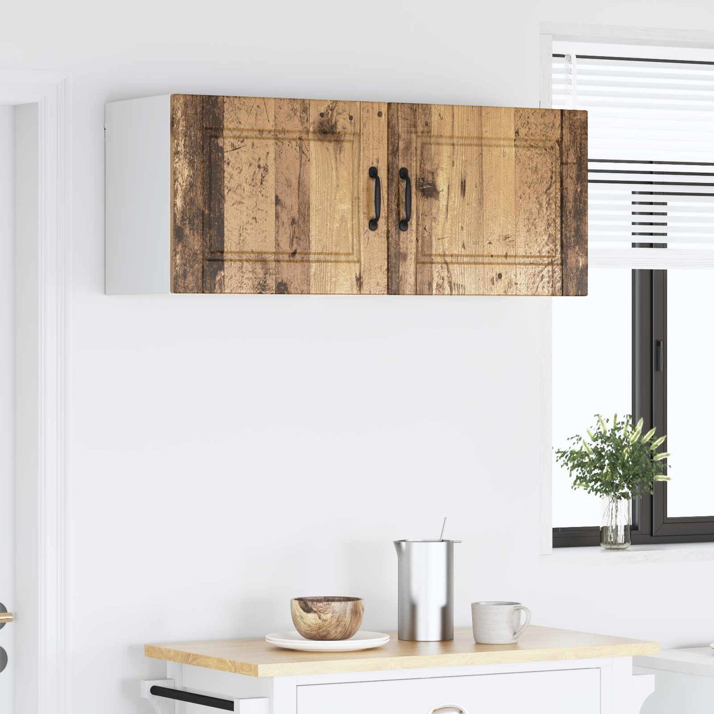 vidaXL Küchenschrank 2 pcs Altholz 50 x 31 x 40 cm Holzwerkstoff