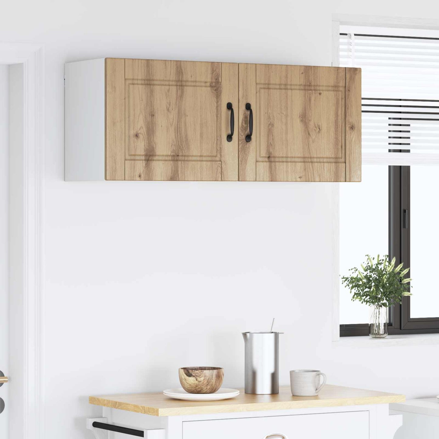 vidaXL Küchenschrank 2 pcs Artisan-Eiche 50 x 31 x 40 cm Holzwerkstoff
