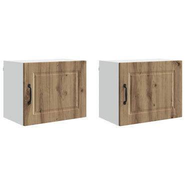 vidaXL Küchenschrank 2 pcs Artisan-Eiche 50 x 31 x 40 cm Holzwerkstoff