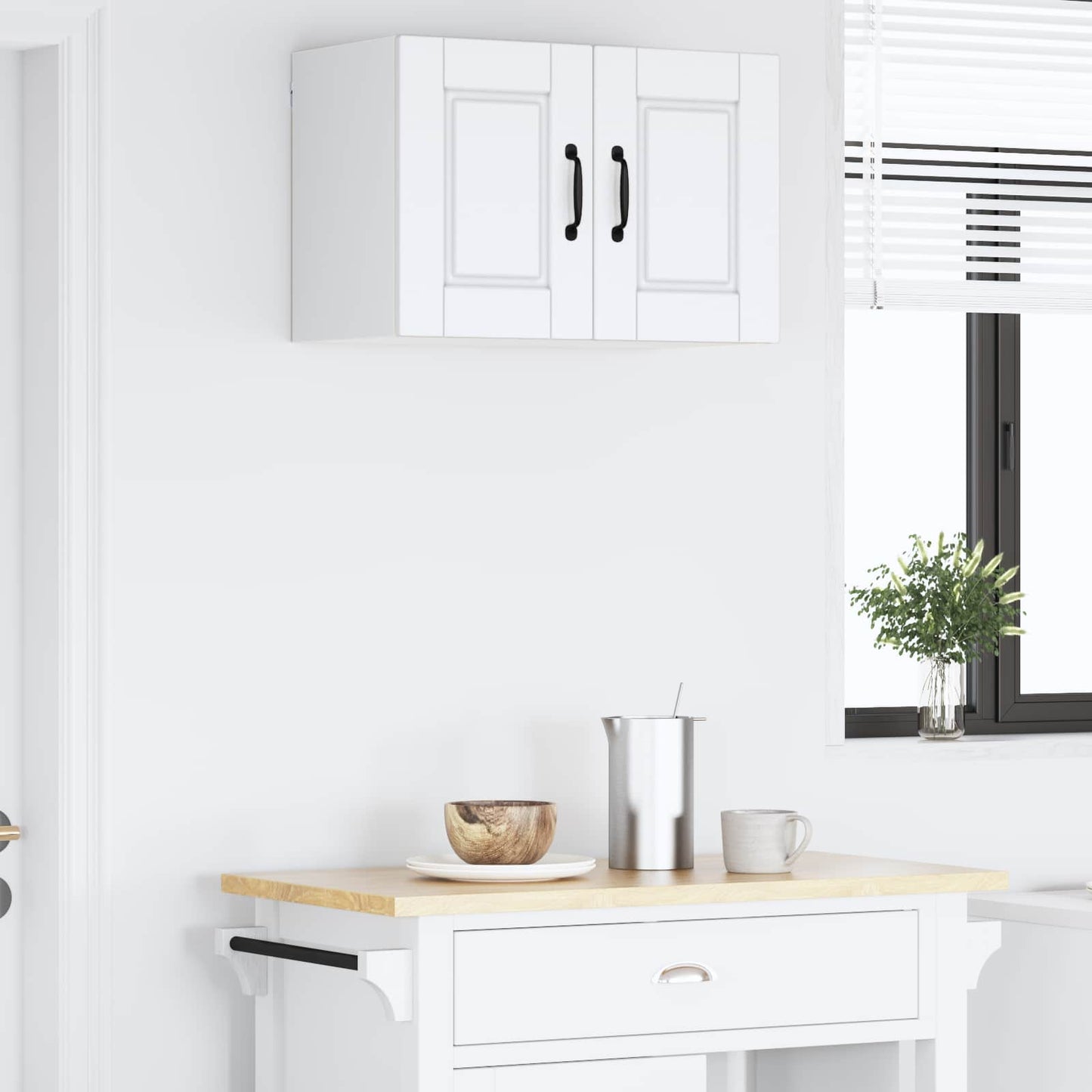 vidaXL Küchenschrank mit Regal Weiß 60 x 31 x 40 cm Holzwerkstoff