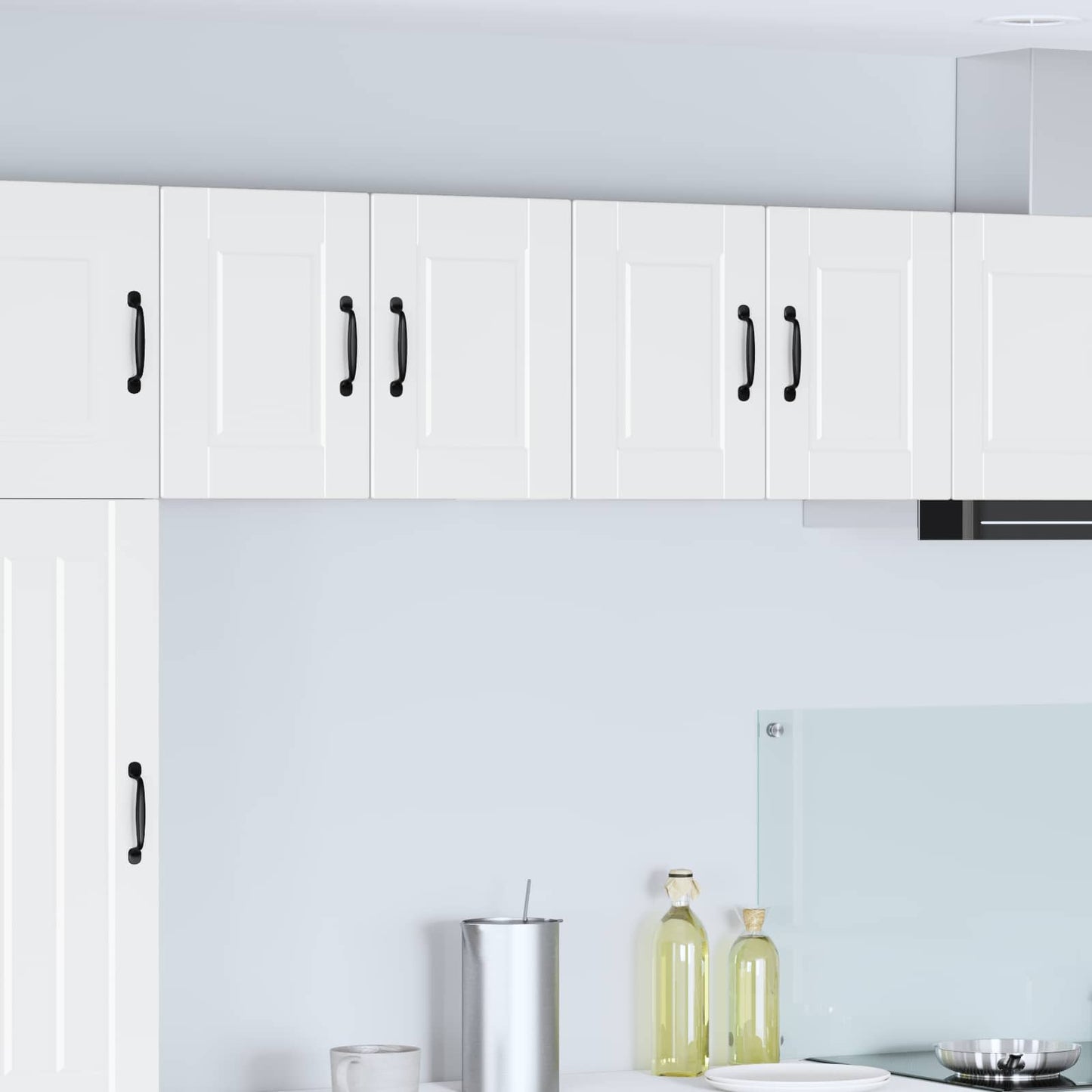 vidaXL Küchenschrank mit Tür 2 pcs Weiß 60 x 31 x 40 cm Holzwerkstoff