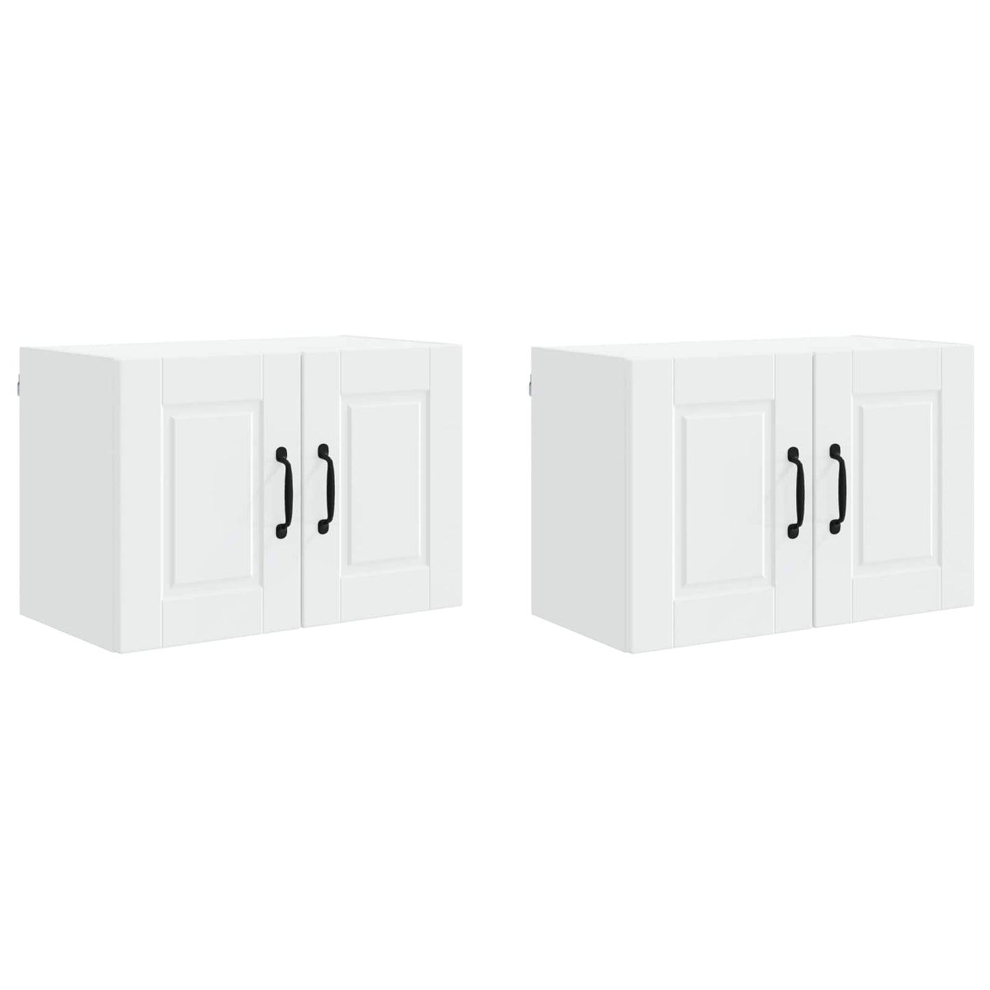 vidaXL Küchenschrank mit Tür 2 pcs Weiß 60 x 31 x 40 cm Holzwerkstoff