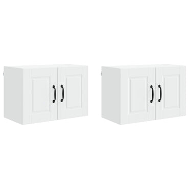 vidaXL Küchenschrank mit Tür 2 pcs Weiß 60 x 31 x 40 cm Holzwerkstoff