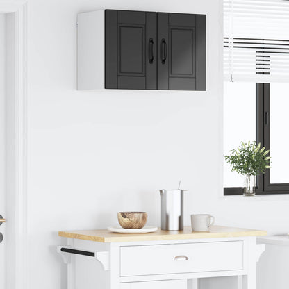 vidaXL Küchenschrank mit Regal Schwarz 60 x 31 x 40 cm Holzwerkstoff