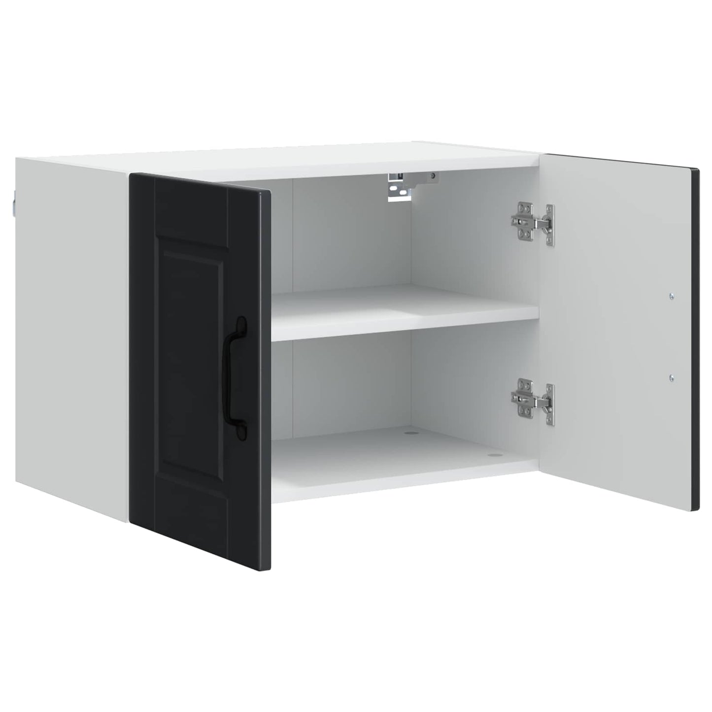 vidaXL Küchenschrank mit Regal Schwarz 60 x 31 x 40 cm Holzwerkstoff