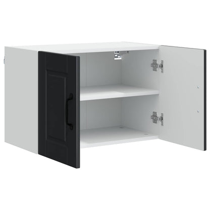vidaXL Küchenschrank mit Regal Schwarz 60 x 31 x 40 cm Holzwerkstoff