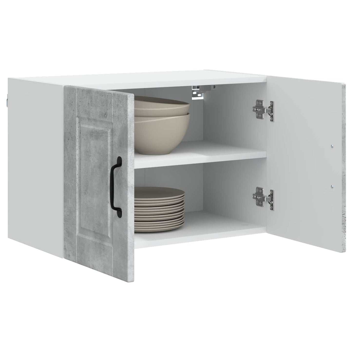 vidaXL Küchenschrank mit Tür Beton Grau 60 x 31 x 40 cm Holzwerkstoff