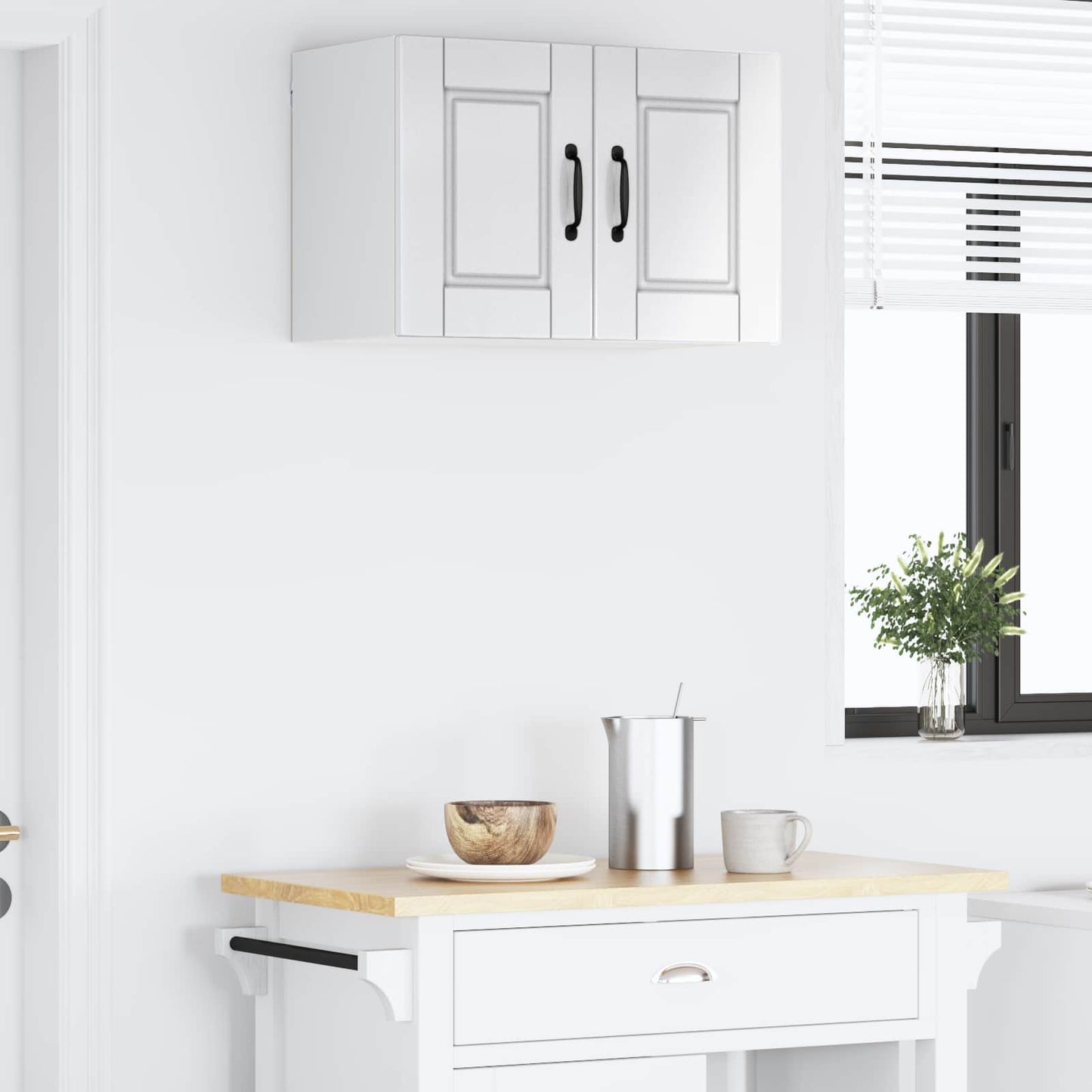 vidaXL Küchenschrank Hochglanz Weiß 60 x 31 x 40 cm Holzwerkstoff