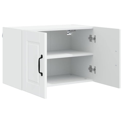 Küchenschrank mit Regal 2 pcs Hochglanz Weiß 60 x 31 x 40 cm