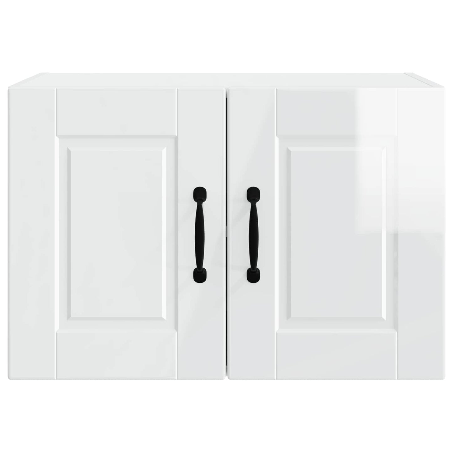 Küchenschrank mit Regal 2 pcs Hochglanz Weiß 60 x 31 x 40 cm