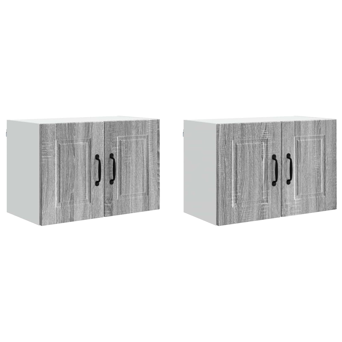 vidaXL Küchenschrank 2 pcs Graues Sonoma 60 x 31 x 40 cm Holzwerkstoff