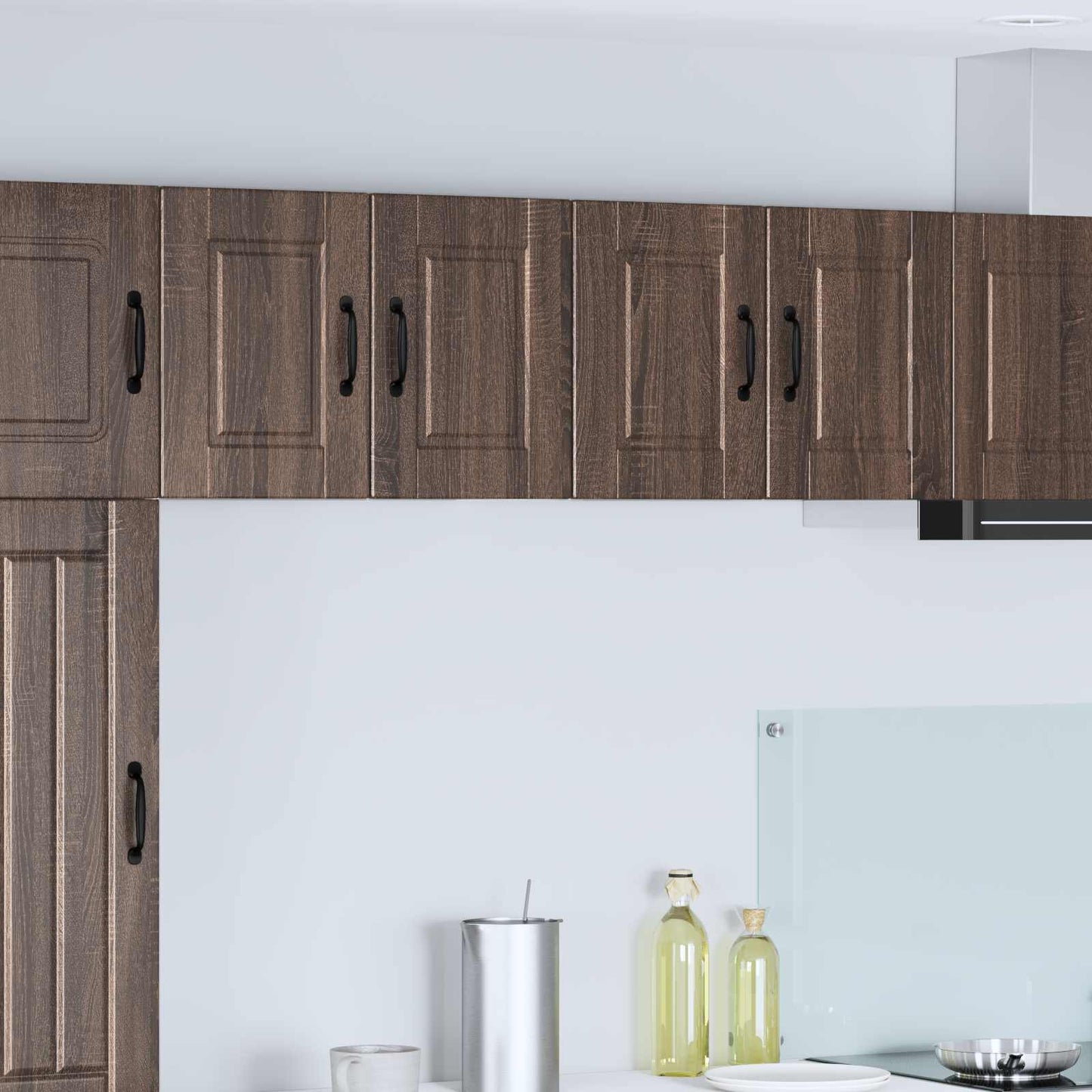 vidaXL Küchenschrank mit Tür 2 pcs Braun Eichen-Optik 60 x 31 x 40 cm