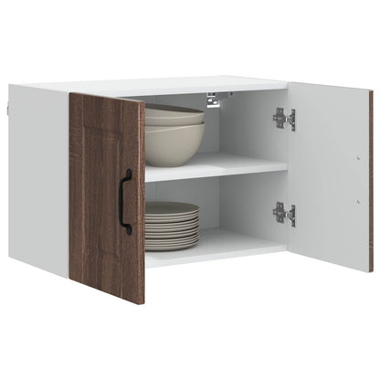 vidaXL Küchenschrank mit Tür 2 pcs Braun Eichen-Optik 60 x 31 x 40 cm