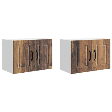 vidaXL Küchenschrank 2 pcs Altholz 60 x 31 x 40 cm Holzwerkstoff