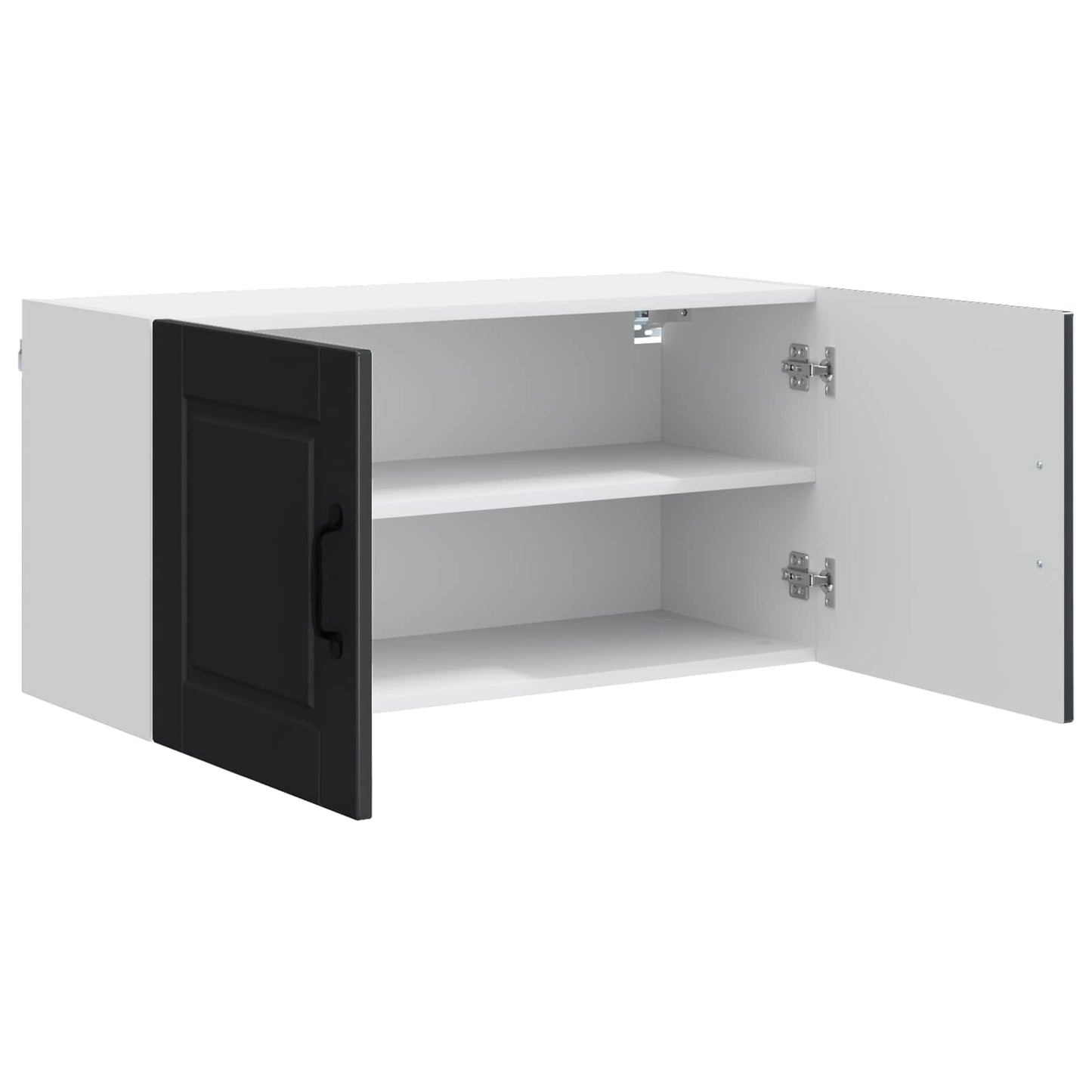 vidaXL Küchenschrank mit Regal Schwarz 80 x 31 x 40 cm Holzwerkstoff