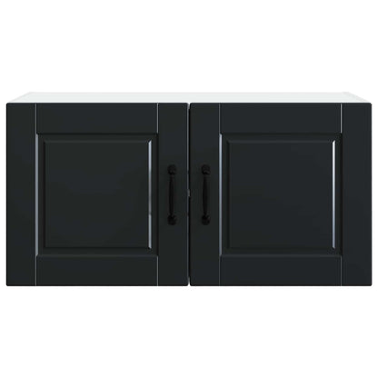 vidaXL Küchenschrank mit Regal Schwarz 80 x 31 x 40 cm Holzwerkstoff