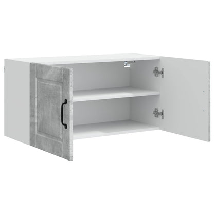 vidaXL Küchenschrank mit Tür Beton Grau 80 x 31 x 40 cm Holzwerkstoff