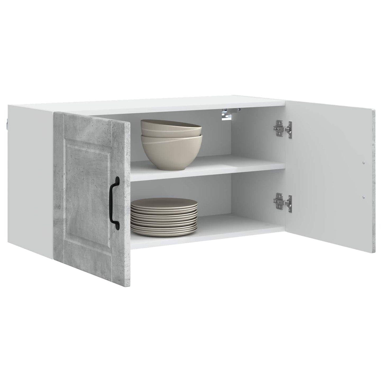 vidaXL Küchenschrank mit Tür Beton Grau 80 x 31 x 40 cm Holzwerkstoff