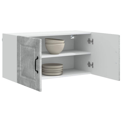 vidaXL Küchenschrank mit Tür Beton Grau 80 x 31 x 40 cm Holzwerkstoff