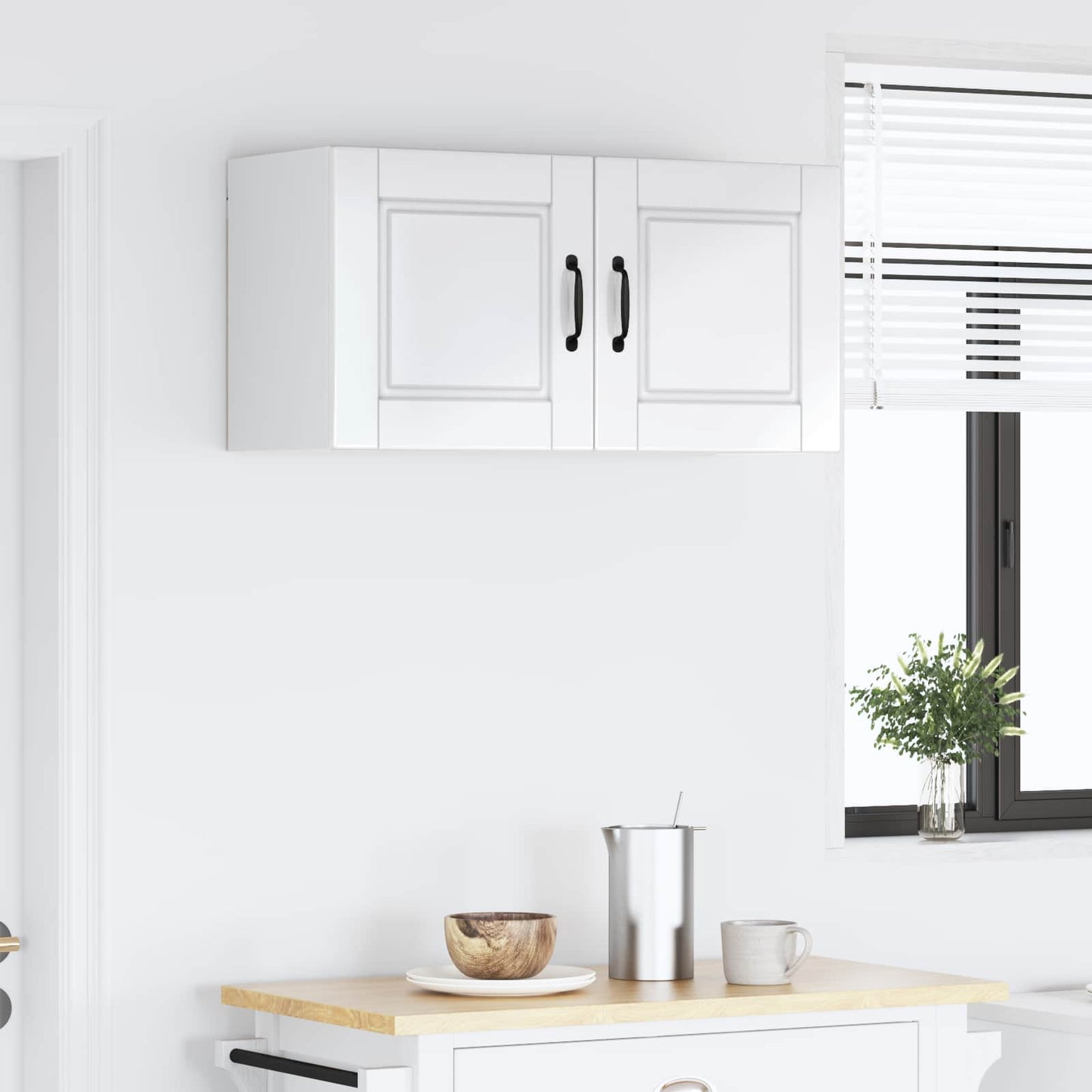 vidaXL Küchenschrank Hochglanz Weiß 80 x 31 x 40 cm Holzwerkstoff
