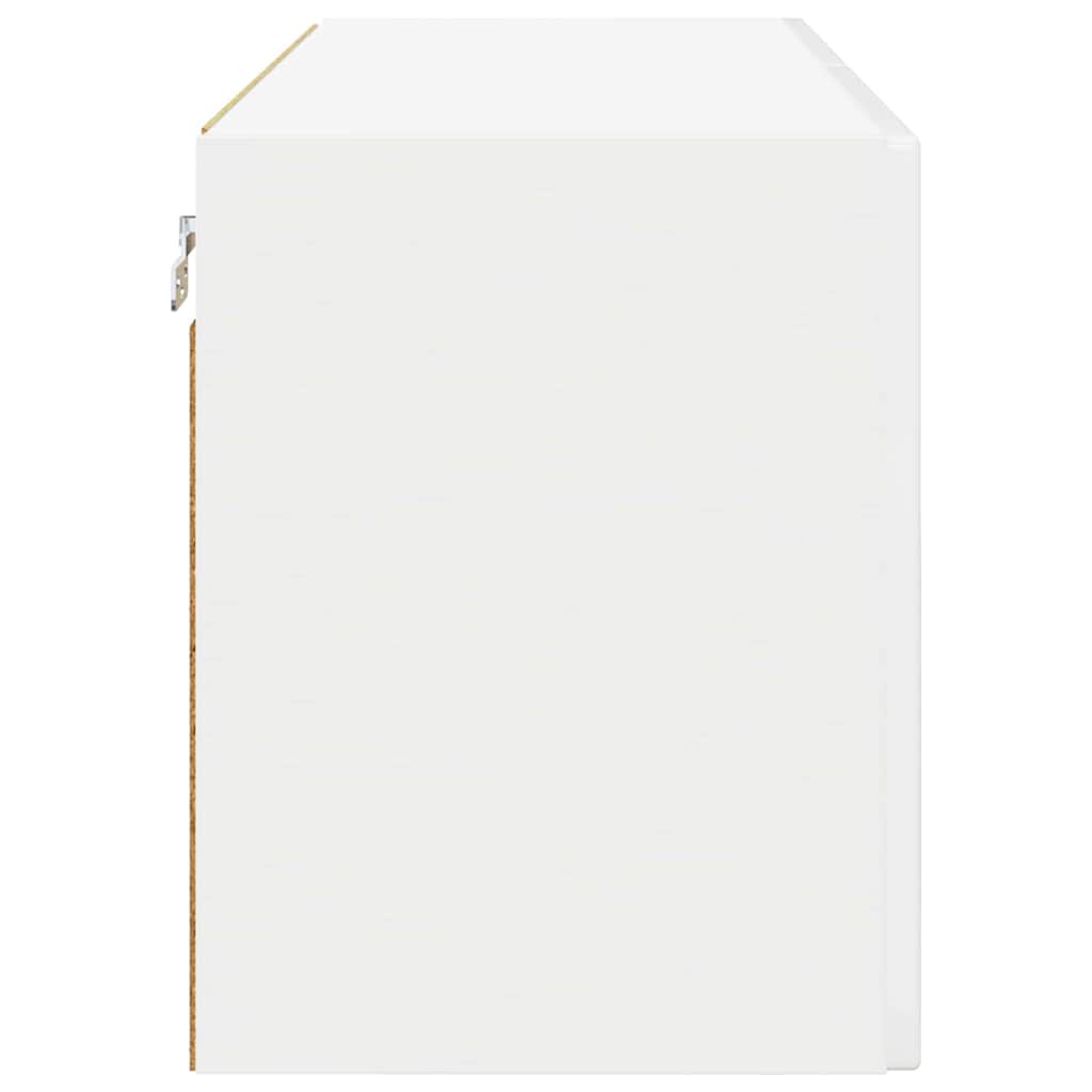 vidaXL Küchenschrank Hochglanz Weiß 80 x 31 x 40 cm Holzwerkstoff