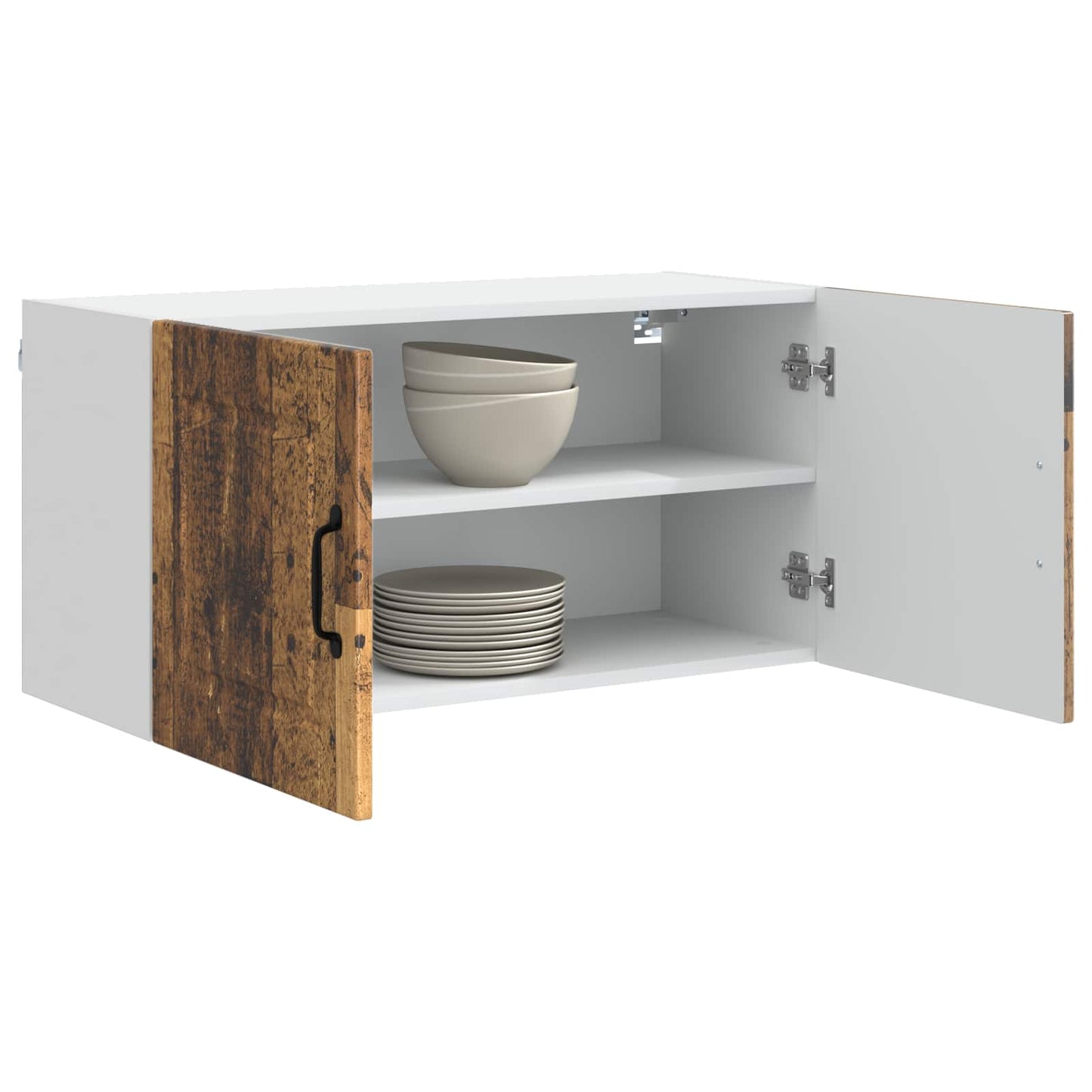 vidaXL Küchenschrank mit Regal Altholz 80 x 31 x 40 cm Holzwerkstoff