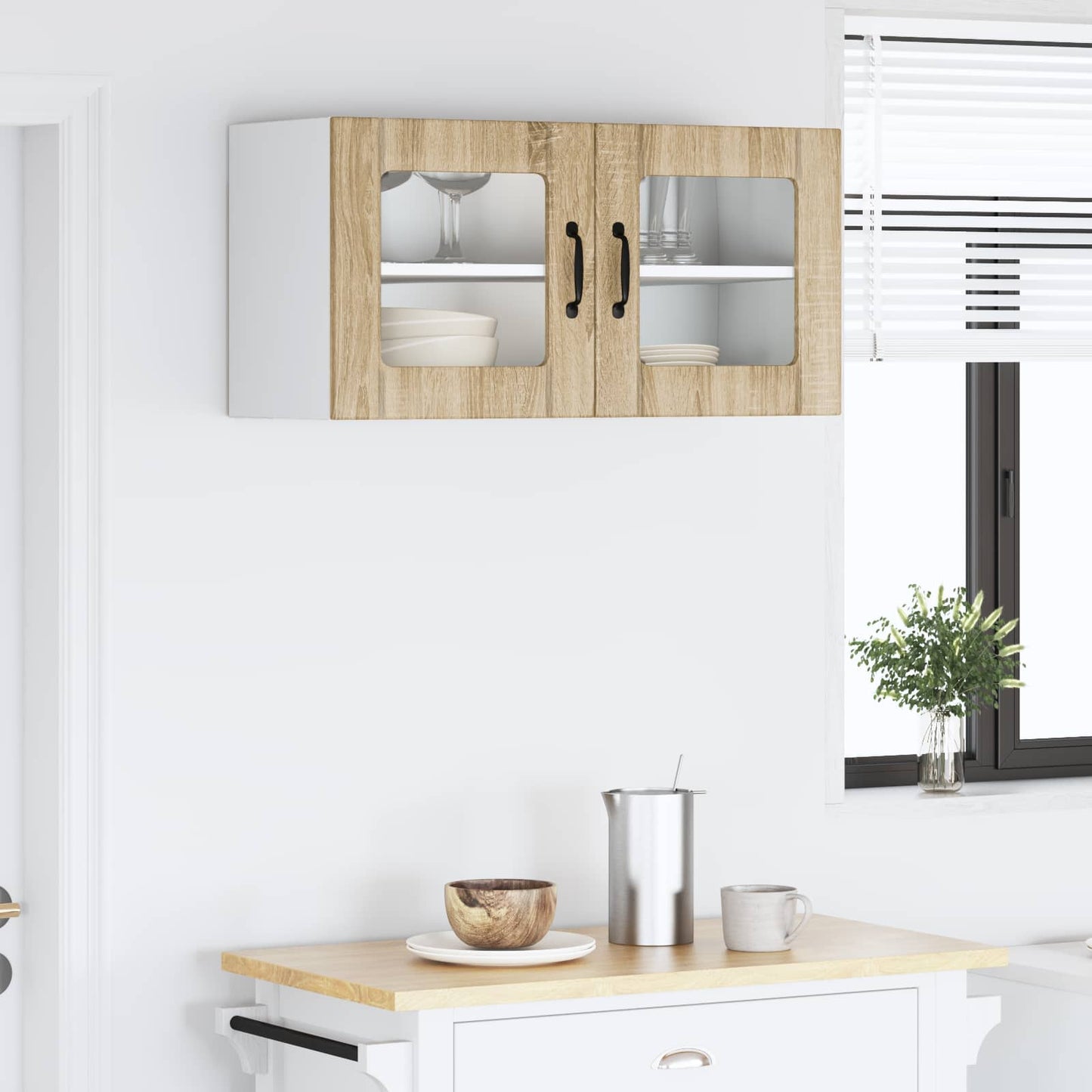 vidaXL Küchenschrank Sonoma-Eiche 80 x 31 x 40 cm Holzwerkstoff
