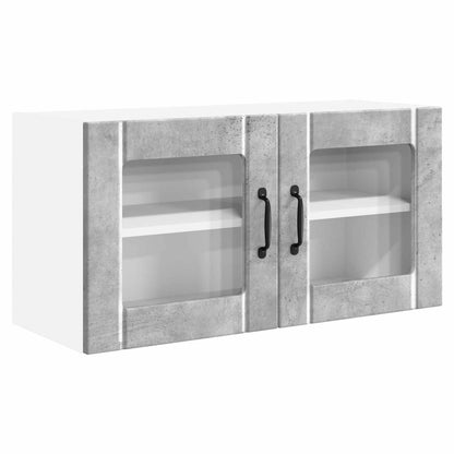 vidaXL Küchenschrank mit Tür Beton Grau 80 x 31 x 40 cm Holzwerkstoff
