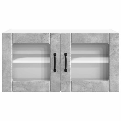 vidaXL Küchenschrank mit Tür Beton Grau 80 x 31 x 40 cm Holzwerkstoff