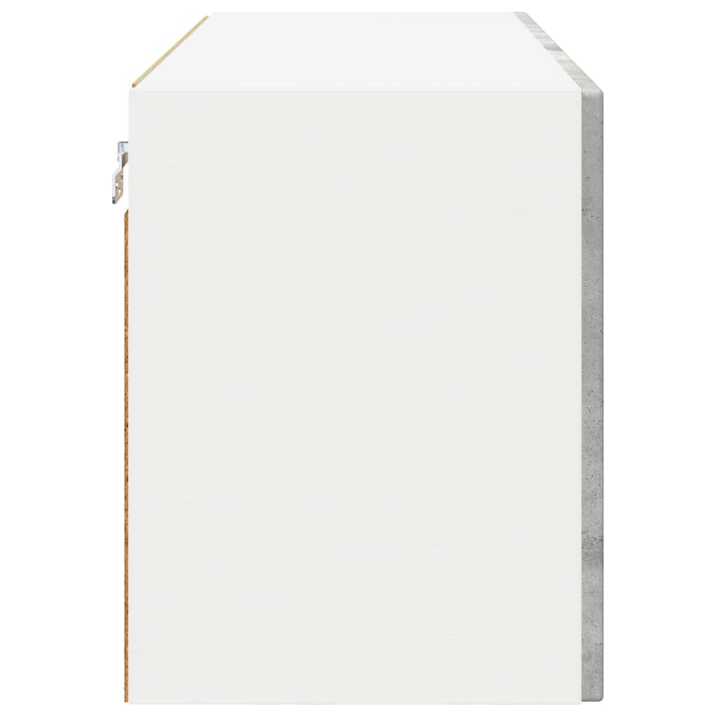 vidaXL Küchenschrank mit Tür Beton Grau 80 x 31 x 40 cm Holzwerkstoff