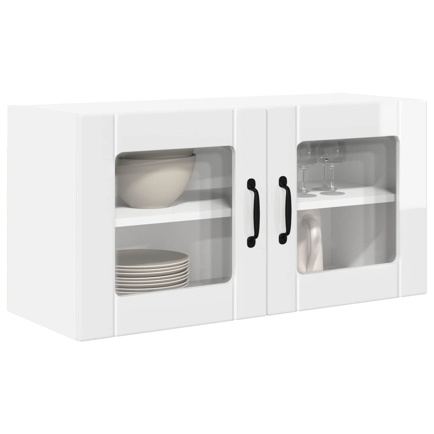 vidaXL Küchenschrank Hochglanz Weiß 80 x 31 x 40 cm Holzwerkstoff