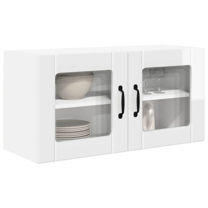vidaXL Küchenschrank Hochglanz Weiß 80 x 31 x 40 cm Holzwerkstoff