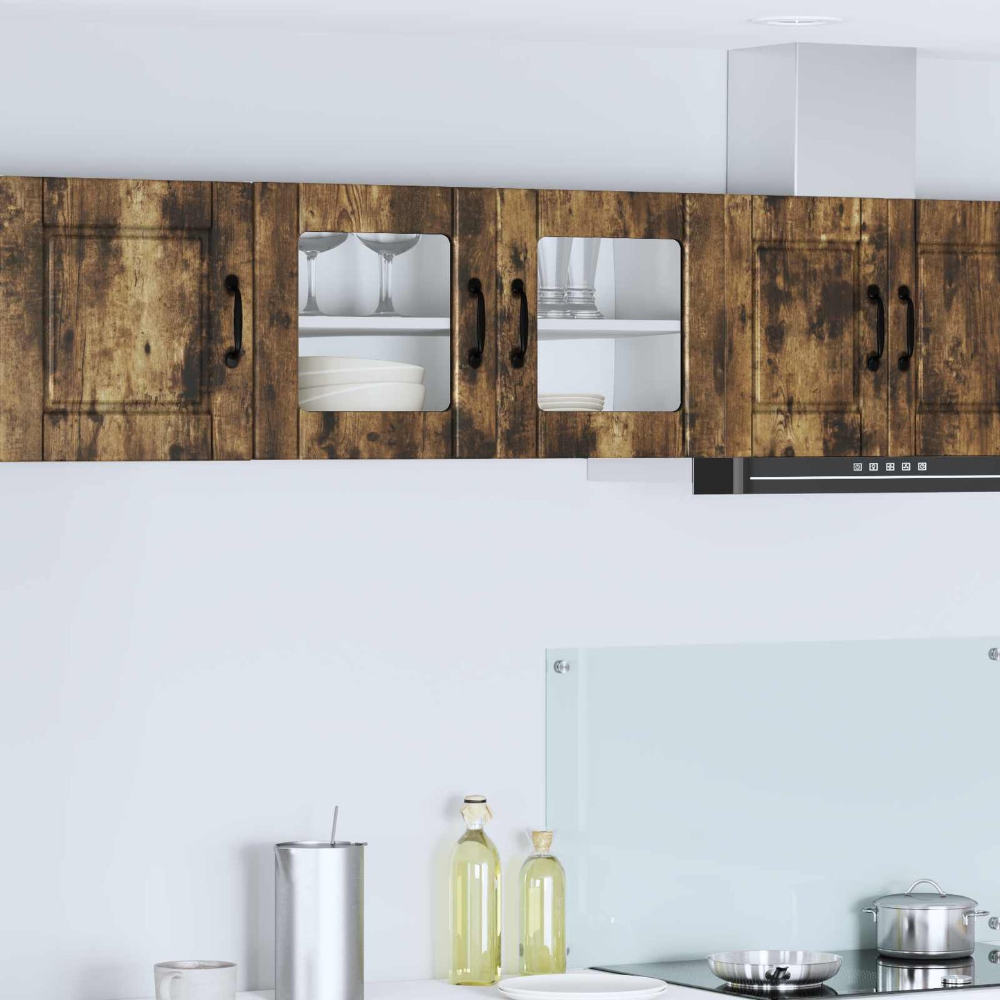 vidaXL Küchenschrank Geräucherte Eiche 80 x 31 x 40 cm Holzwerkstoff