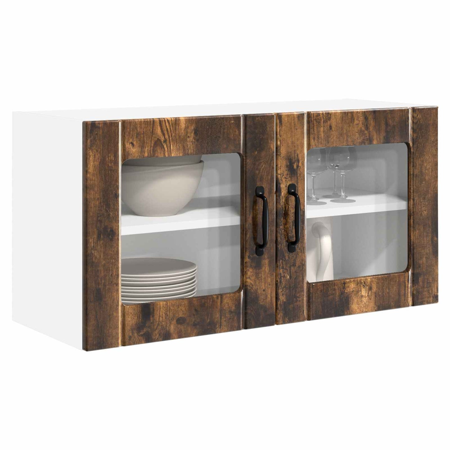 vidaXL Küchenschrank Geräucherte Eiche 80 x 31 x 40 cm Holzwerkstoff