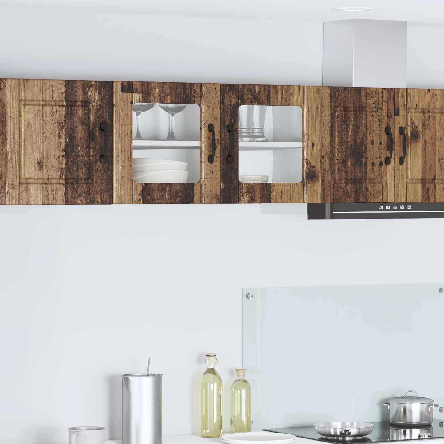 vidaXL Küchenschrank mit Regal Altholz 80 x 31 x 40 cm Holzwerkstoff