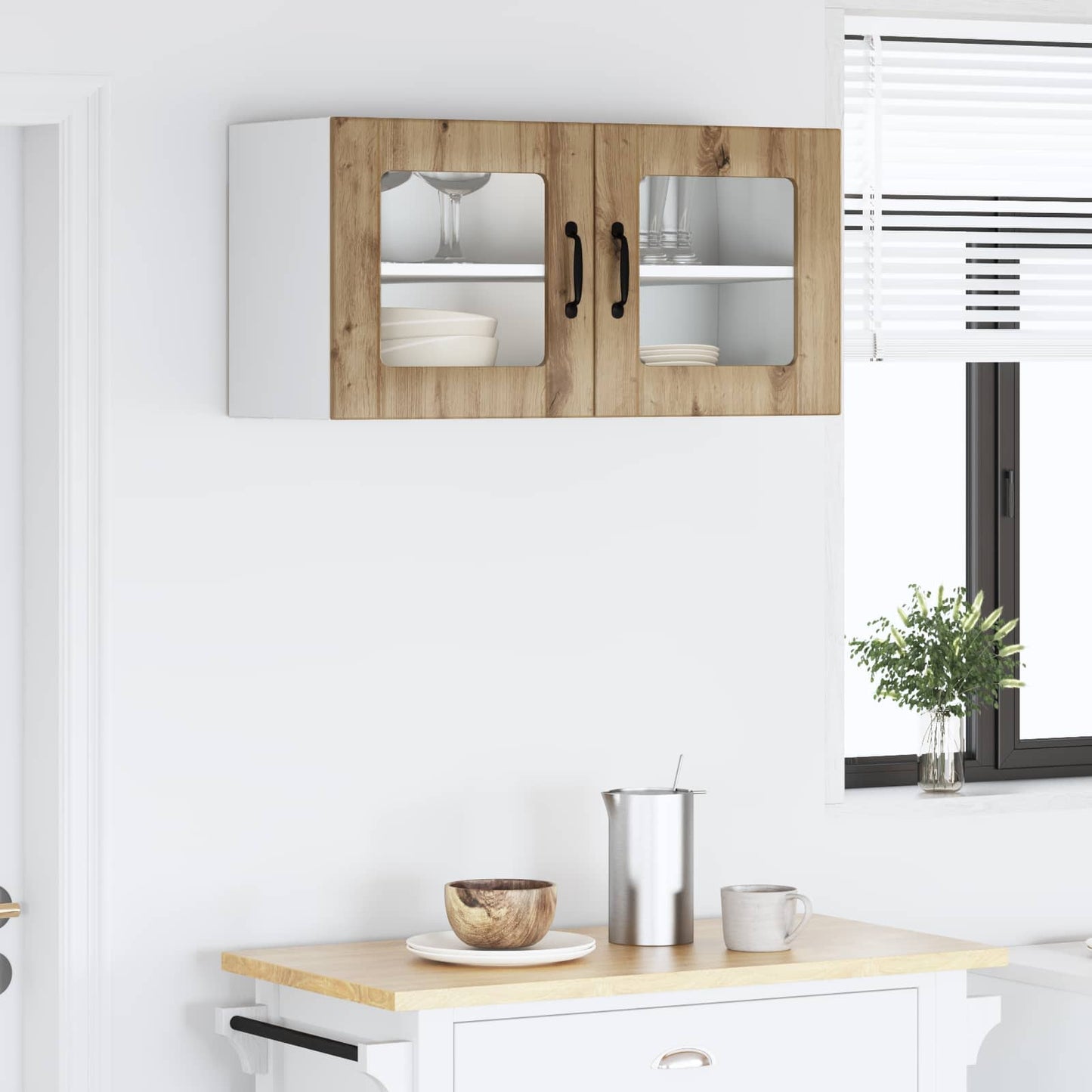 vidaXL Küchenschrank Artisan-Eiche 80 x 31 x 40 cm Holzwerkstoff