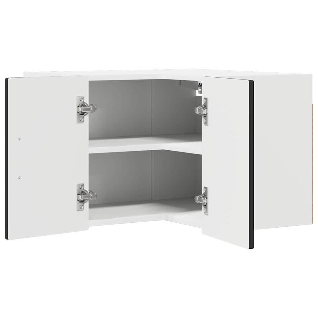 vidaXL Küchenschrank mit Regal Schwarz 57 x 57 x 40 cm Holzwerkstoff