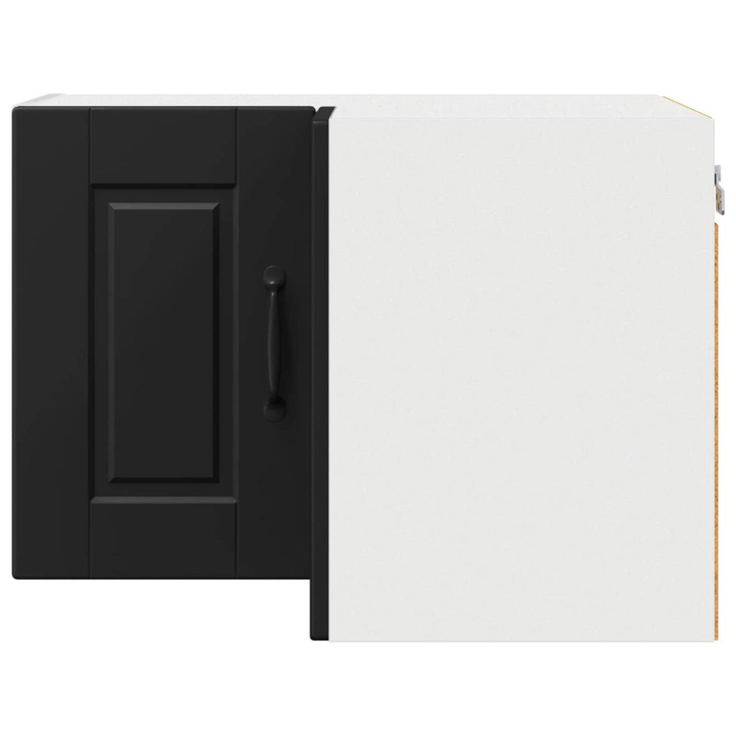 vidaXL Küchenschrank mit Regal Schwarz 57 x 57 x 40 cm Holzwerkstoff