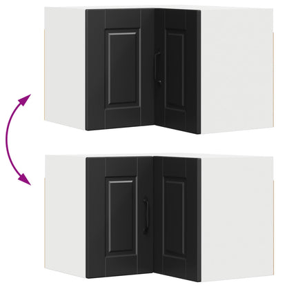 vidaXL Küchenschrank mit Regal Schwarz 57 x 57 x 40 cm Holzwerkstoff