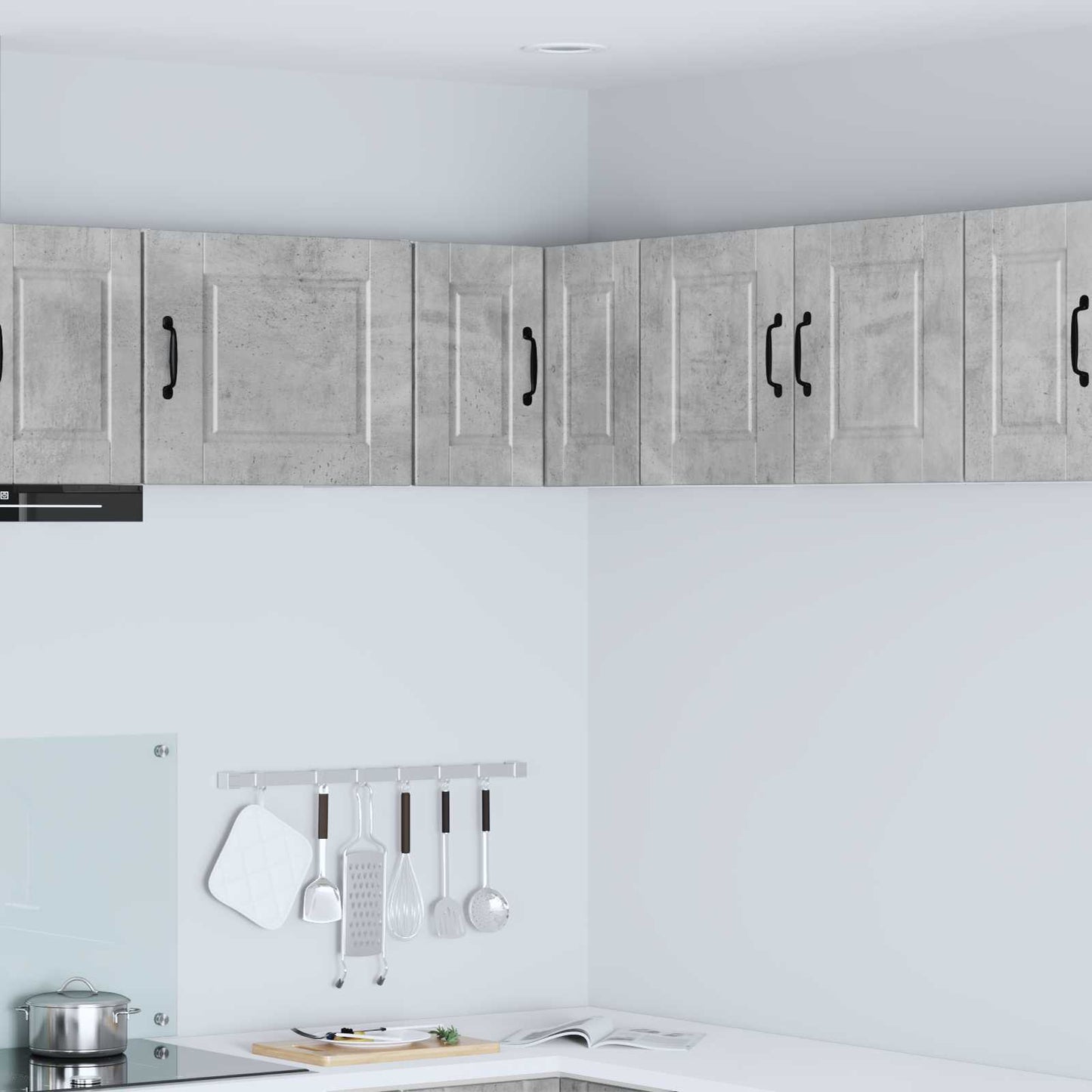 vidaXL Küchenschrank mit Tür Beton Grau 57 x 57 x 40 cm Holzwerkstoff