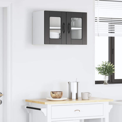 vidaXL Küchenschrank mit Regal Schwarz 60 x 31 x 40 cm Holzwerkstoff