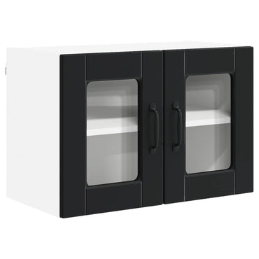 vidaXL Küchenschrank mit Regal Schwarz 60 x 31 x 40 cm Holzwerkstoff