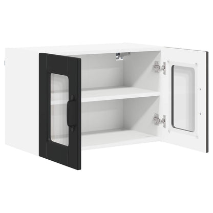 vidaXL Küchenschrank mit Regal Schwarz 60 x 31 x 40 cm Holzwerkstoff