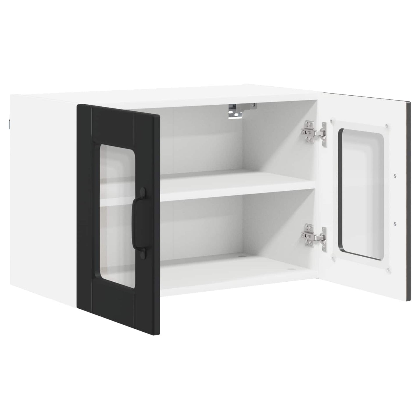 vidaXL Küchenschrank 2 pcs Schwarz 60 x 31 x 40 cm Holzwerkstoff