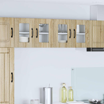 vidaXL Küchenschrank 2 pcs Sonoma-Eiche 60 x 31 x 40 cm Holzwerkstoff
