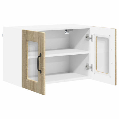 vidaXL Küchenschrank 2 pcs Sonoma-Eiche 60 x 31 x 40 cm Holzwerkstoff