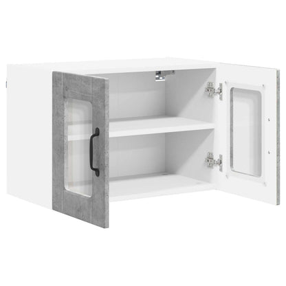 vidaXL Küchenschrank 2 pcs Beton Grau 60 x 31 x 40 cm Holzwerkstoff