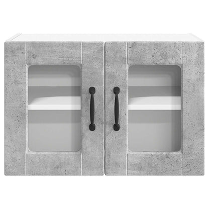 vidaXL Küchenschrank 2 pcs Beton Grau 60 x 31 x 40 cm Holzwerkstoff