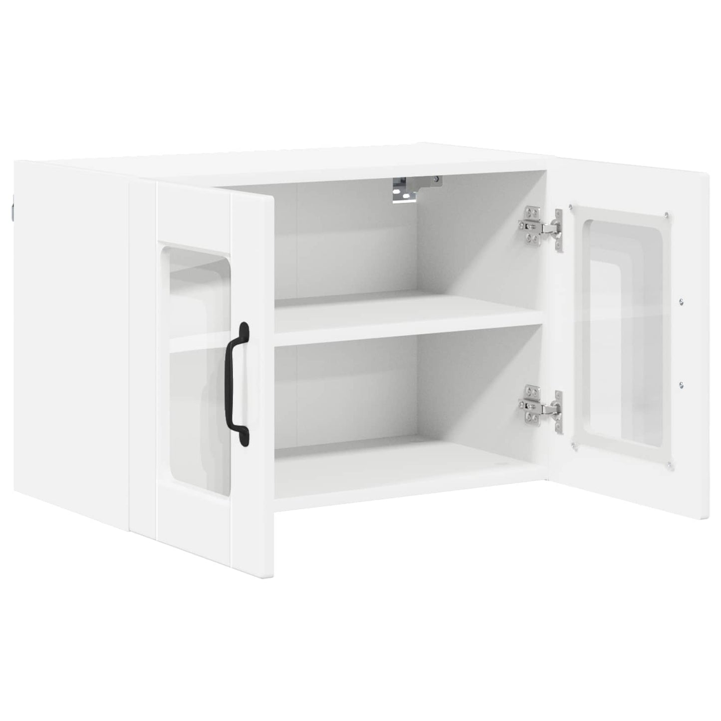 vidaXL Küchenschrank mit Regal 2 pcs Hochglanz Weiß 60 x 31 x 40 cm